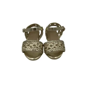 Metallic Buckle Sandals