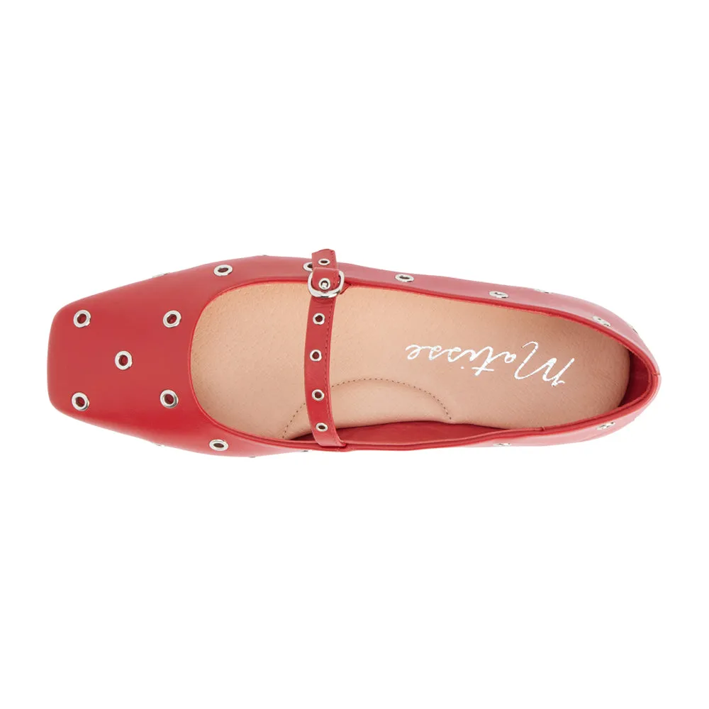 Mick Studded Mary Jane Flats