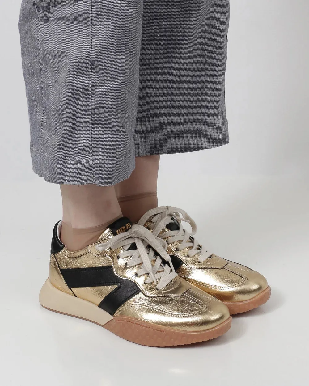 MJUS - Metallic Sneaker Gold/Black