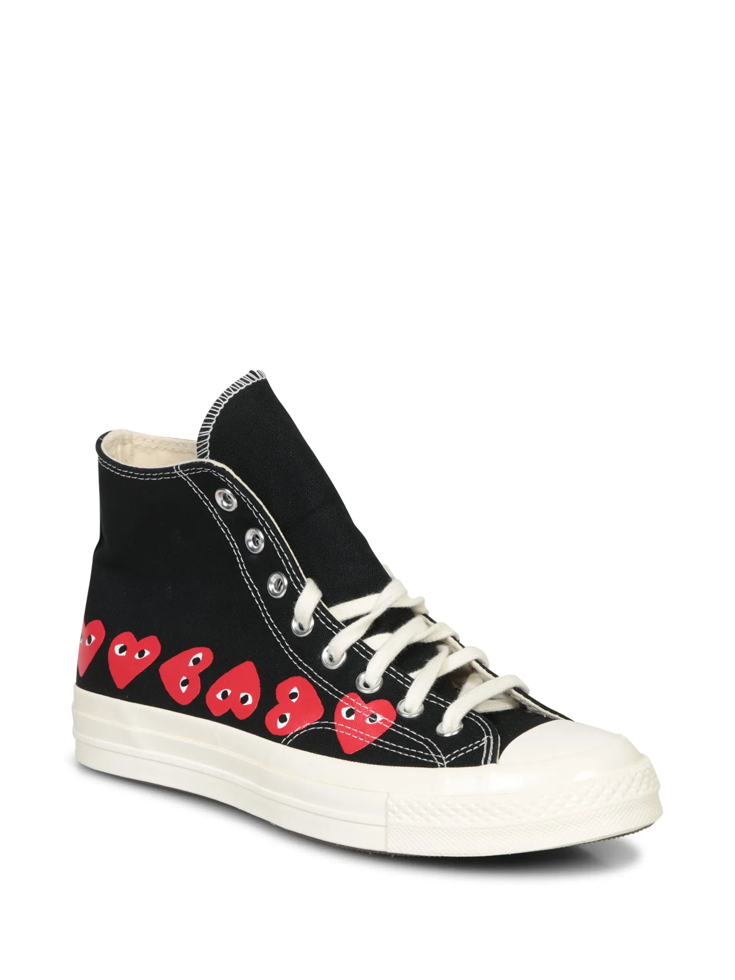 Multi Heart High Black Sneakers