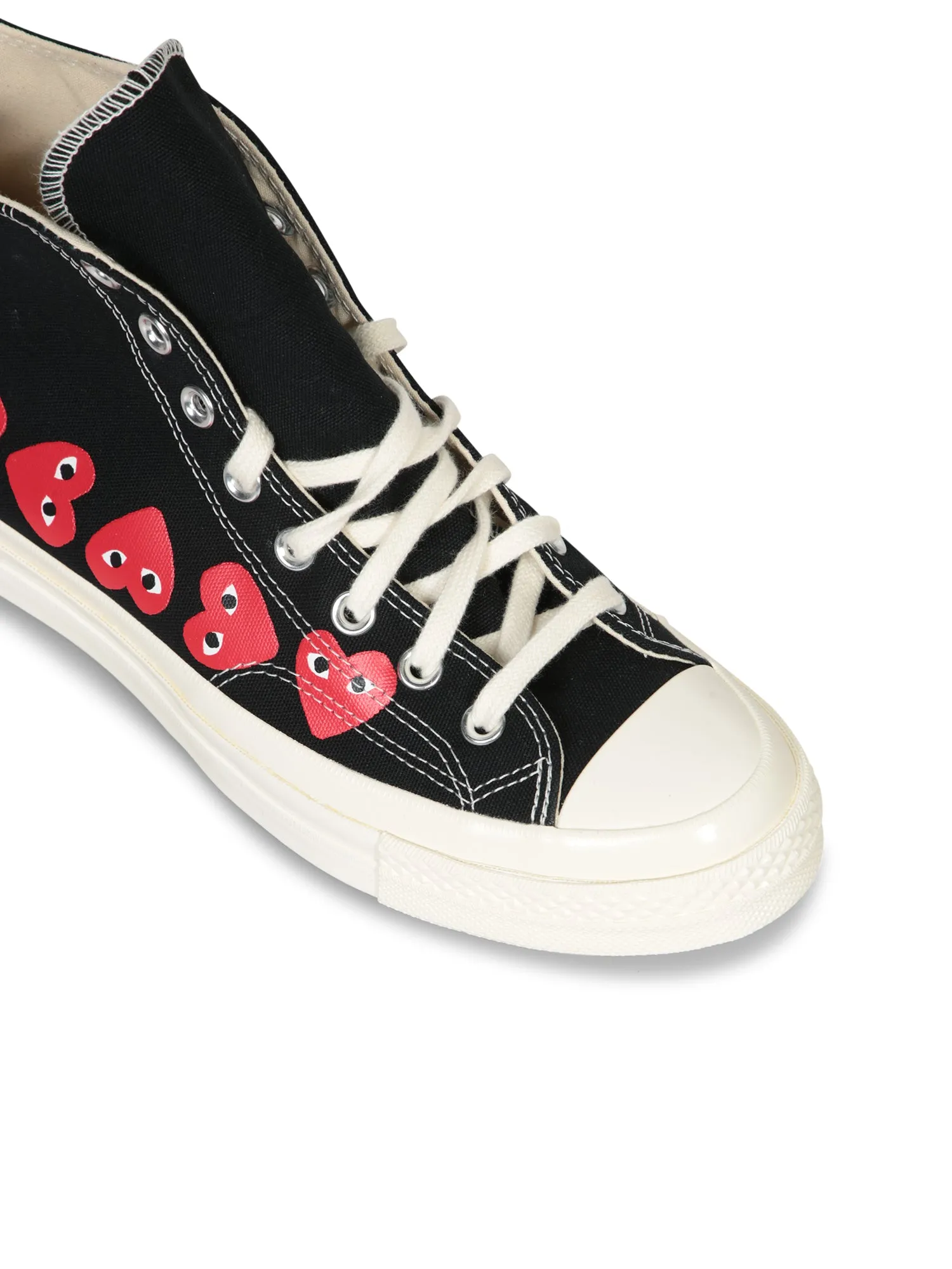 Multi Heart High Black Sneakers