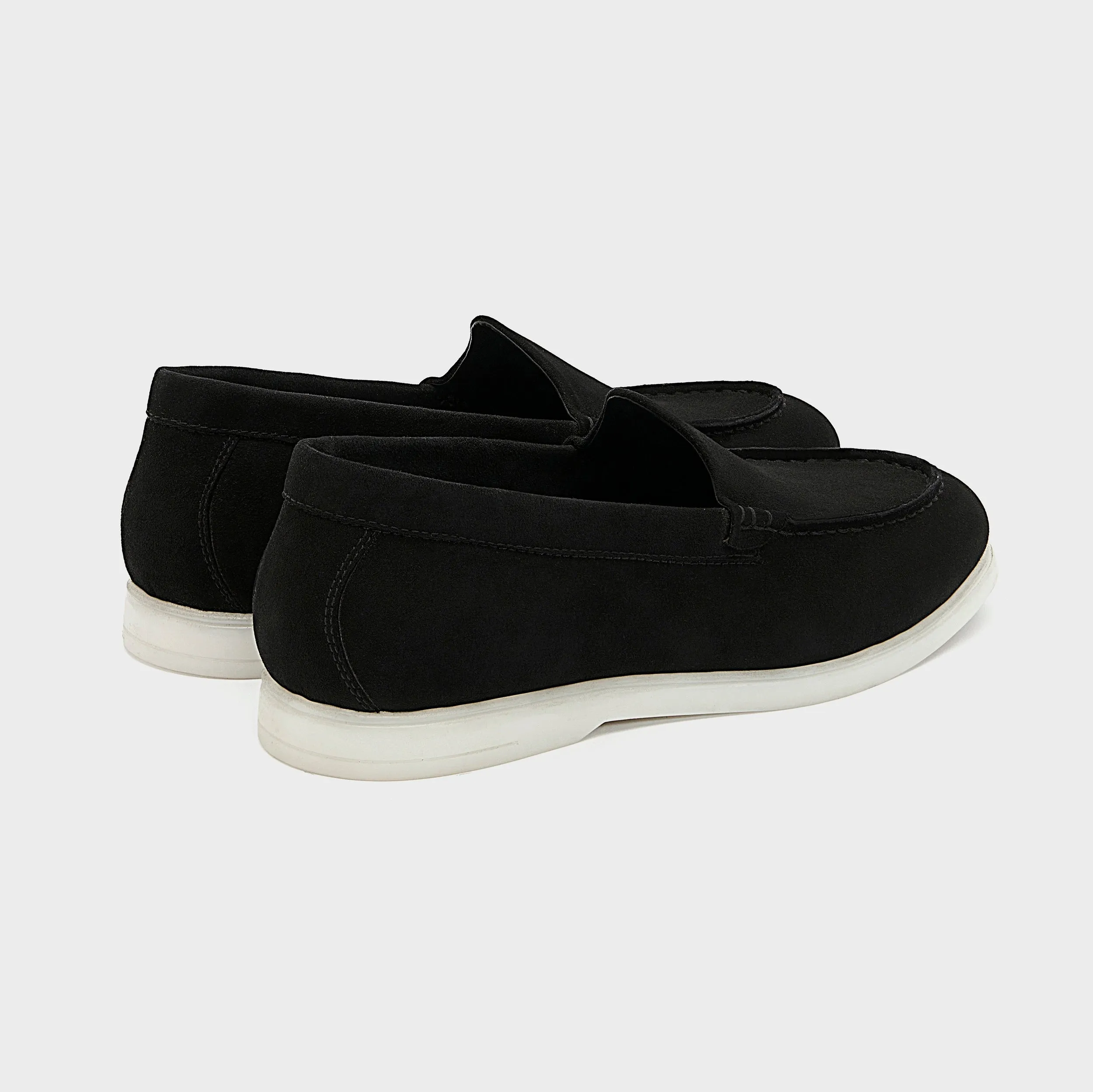 Nagra Loafer | Solid Black Suede