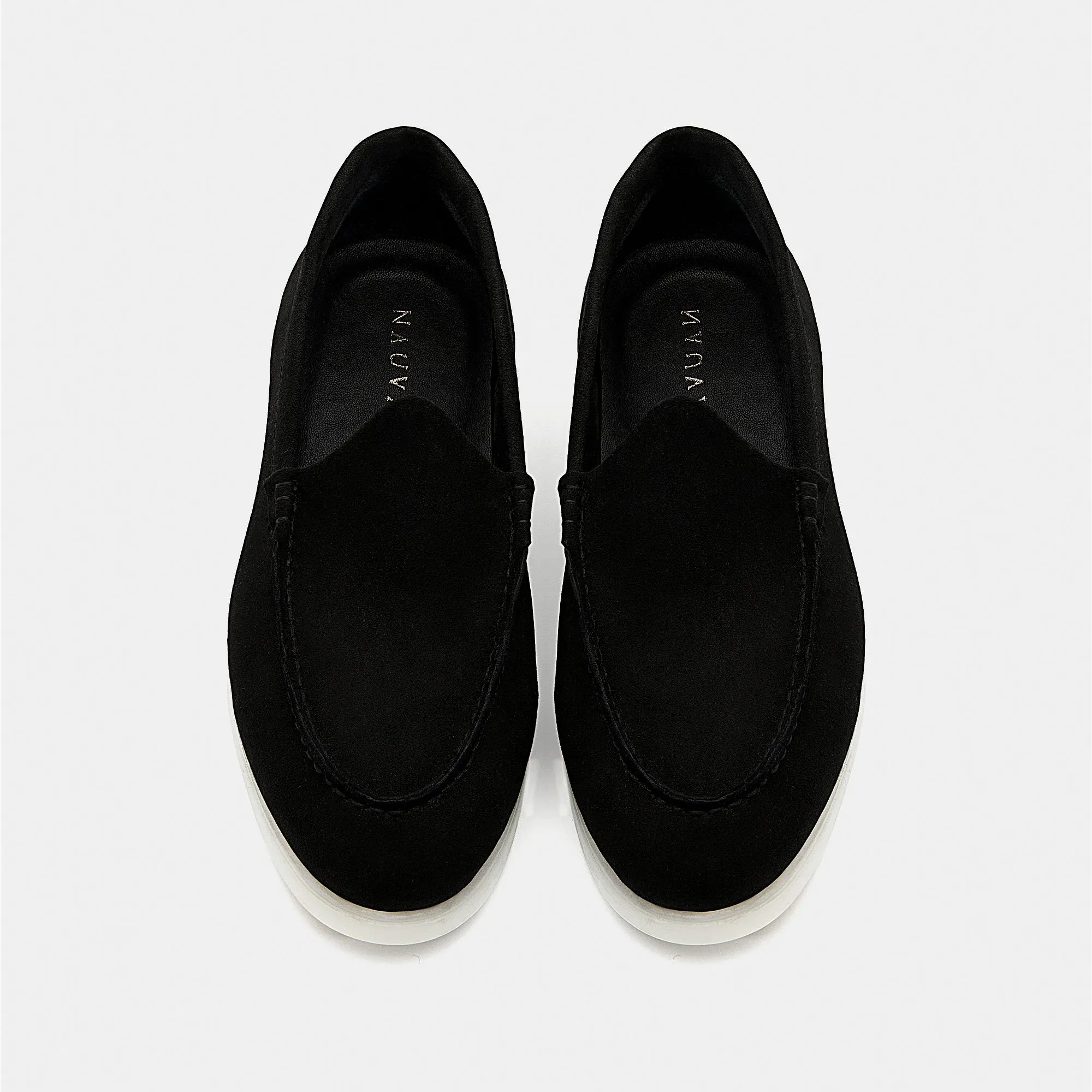 Nagra Loafer | Solid Black Suede