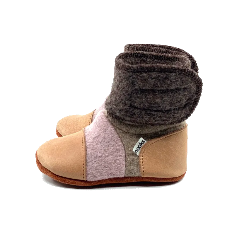 Neapolitan Felted Wool Booties