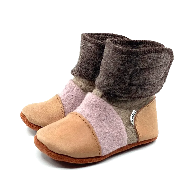 Neapolitan Felted Wool Booties