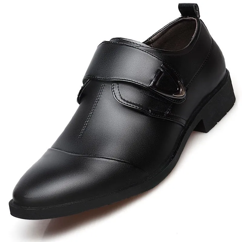 New Products White Shoes Men Casual Dress Shoes Business Black Leather Wedding Shoes Men's Pointed Toe Trend Classic Shoes Men