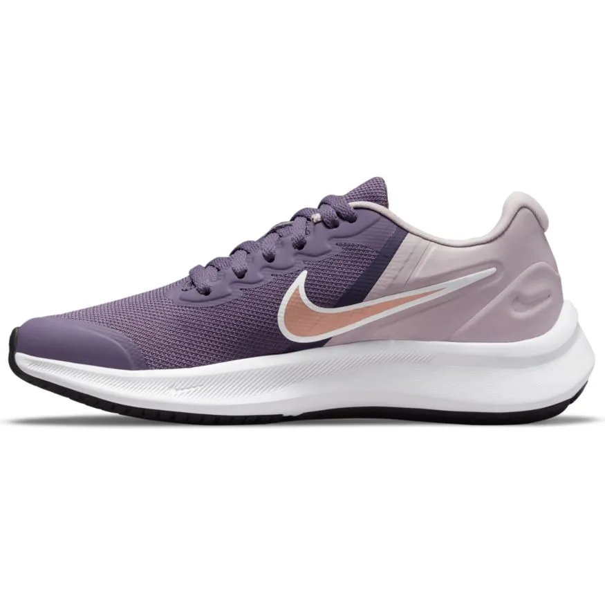 Nike Canyon Purple/Metallic Red Bronze Star Runner 3 Youth Sneaker