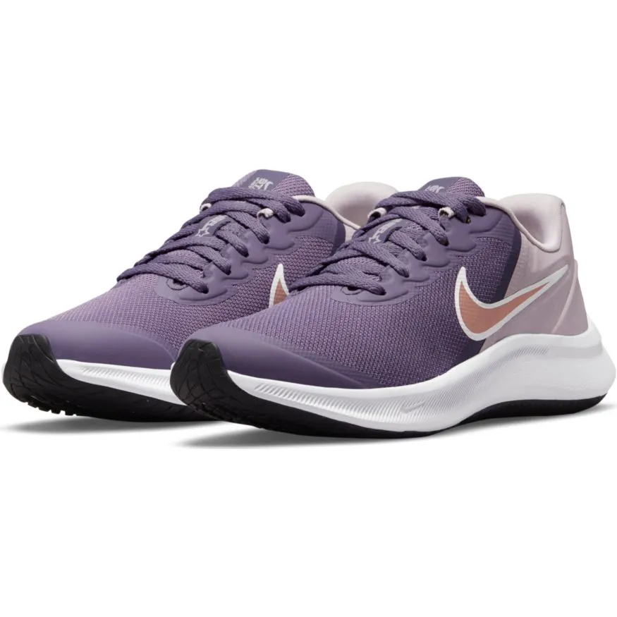 Nike Canyon Purple/Metallic Red Bronze Star Runner 3 Youth Sneaker