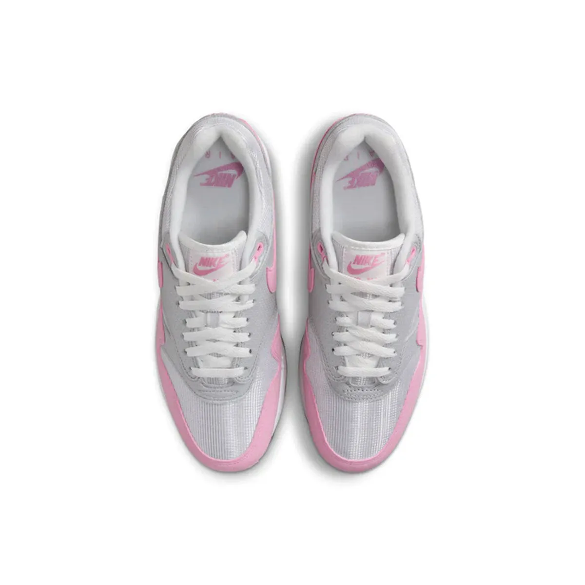 Nike Women's Air Max 1 '87 Metallic Platinum Pink Rise