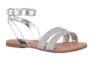 Nina- Cameena Silver Sparkle Sandal