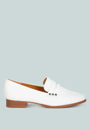 Noshiya Patent Pleather Penny Loafers