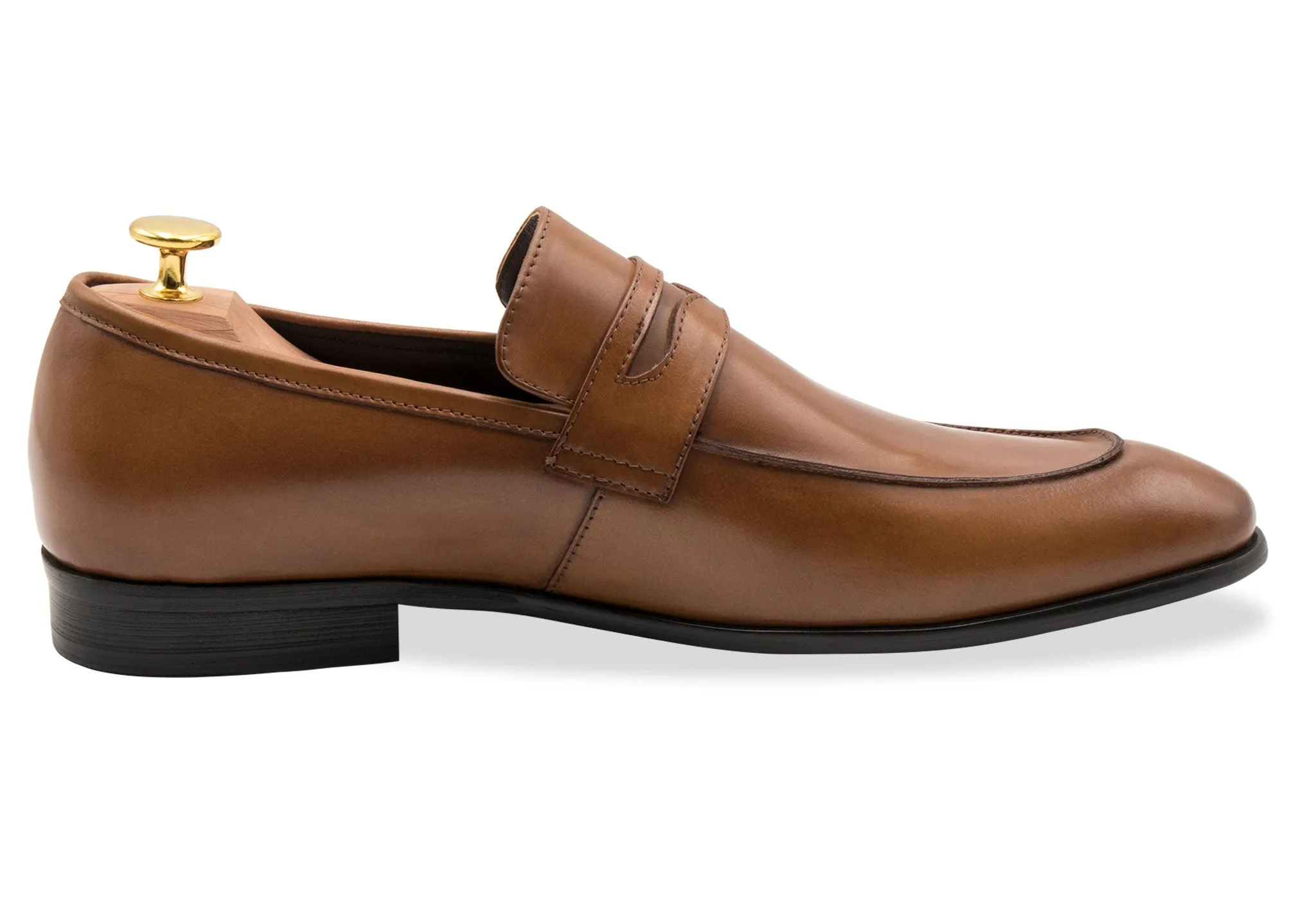 Olavarria Cognac Penny Loafer