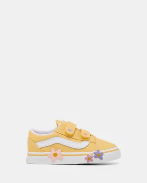 Old Skool V Flowers Infant Yellow