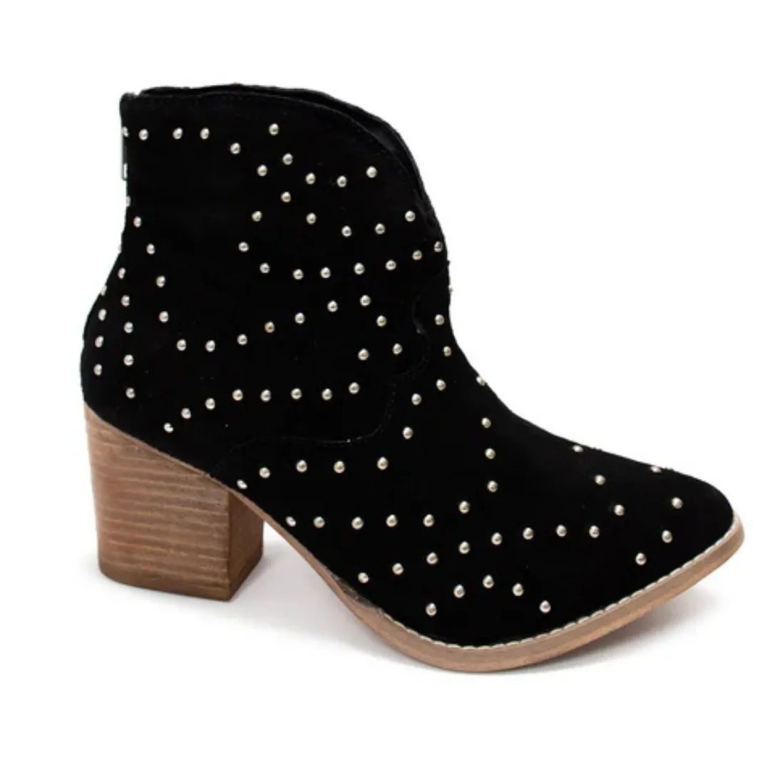 Online Exclusive | Twilight Studded Heeled Ankle Boot in Black