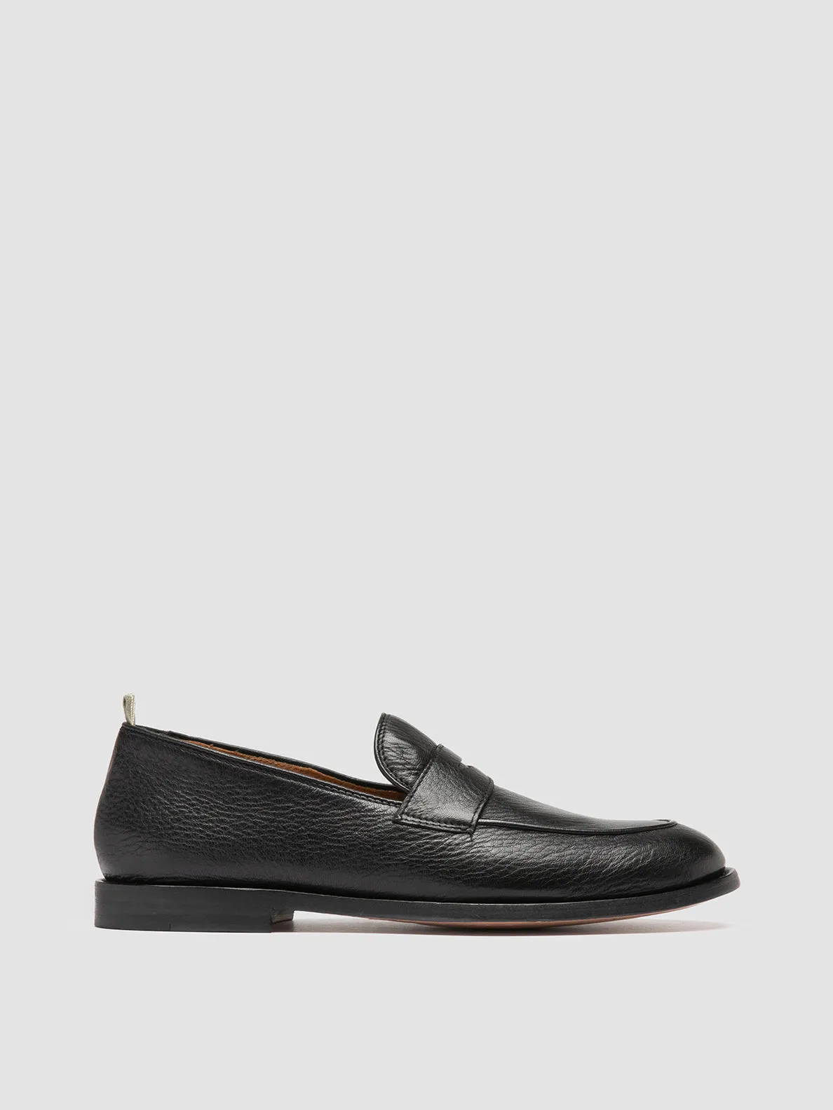 OPERA 001 - Black Leather Penny Loafers