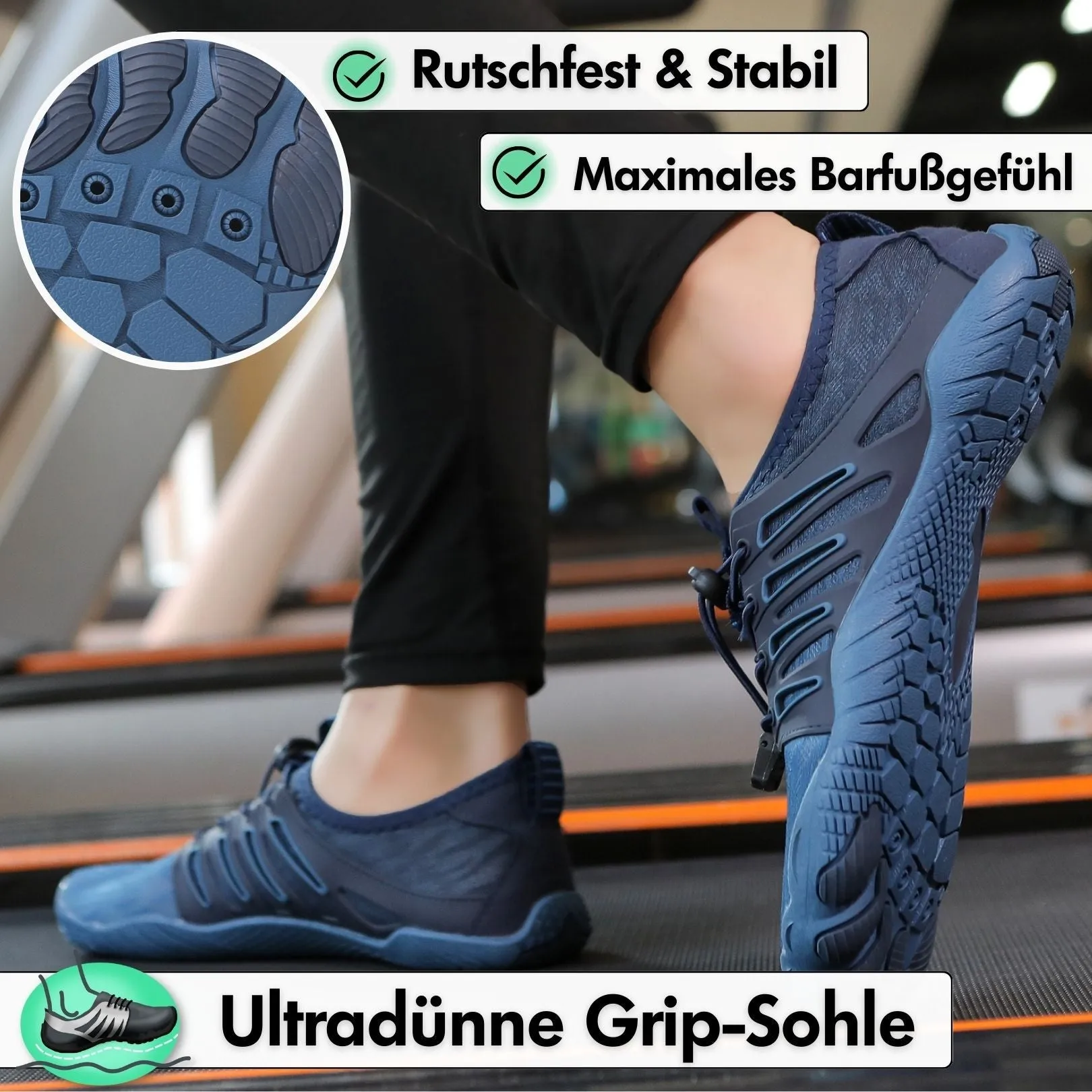 Outdoor-Strandschuhe, Fünf-Finger-Schuhe zum Schwimmen, Tauchen, Wat- und Flussverfolgungsschuhe, rutschfeste Barfußschuhe für Sport und Fitness