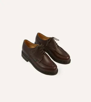 Paraboot Chambord Brown Leather Derby Shoe