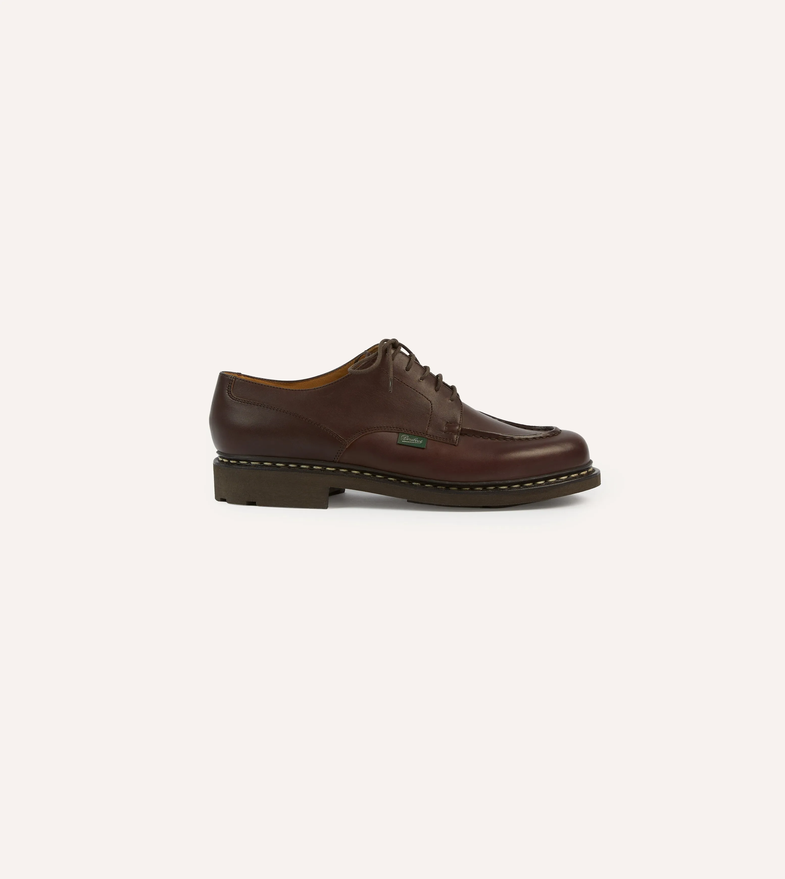 Paraboot Chambord Brown Leather Derby Shoe