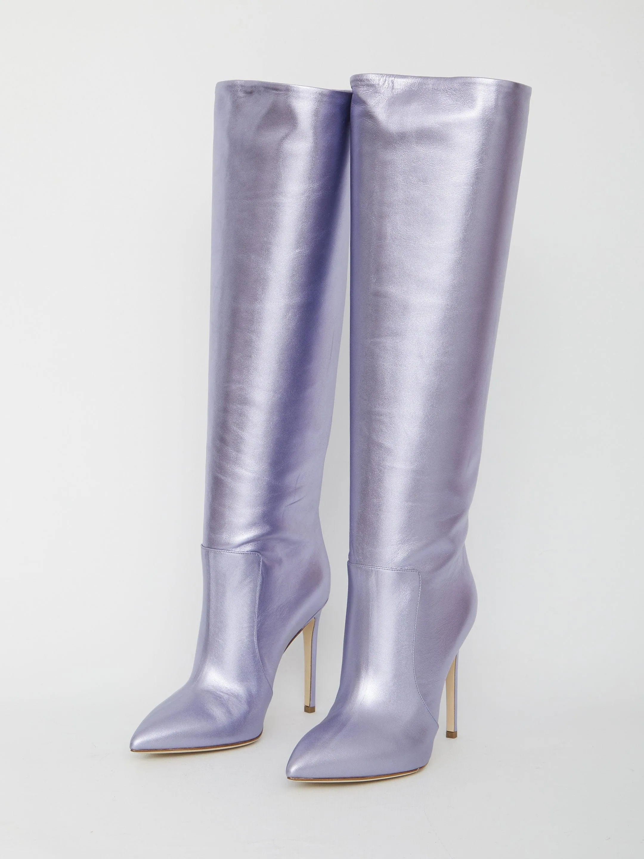 Paris Texas Lilac Leather Boots