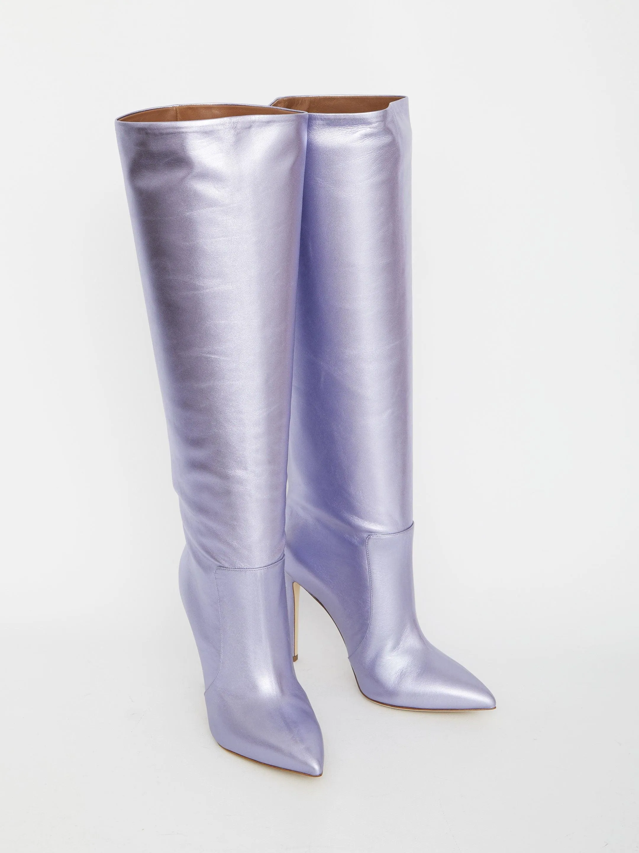 Paris Texas Lilac Leather Boots