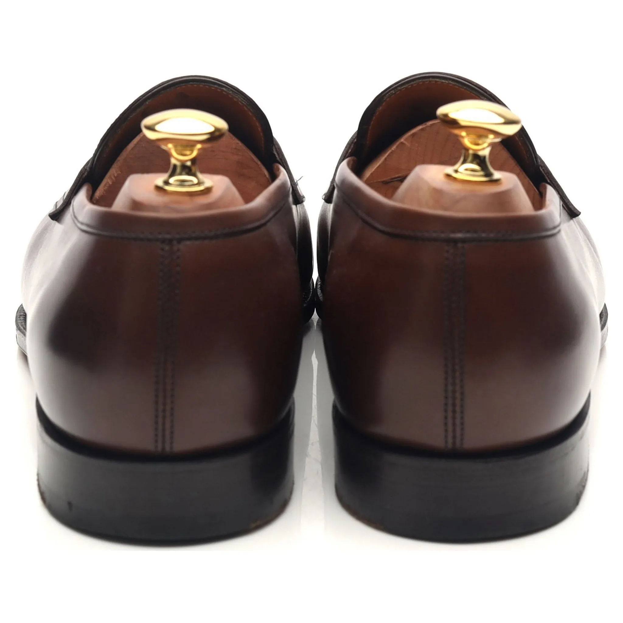 'Piccadilly' Dark Brown Leather Loafers UK 9.5 E