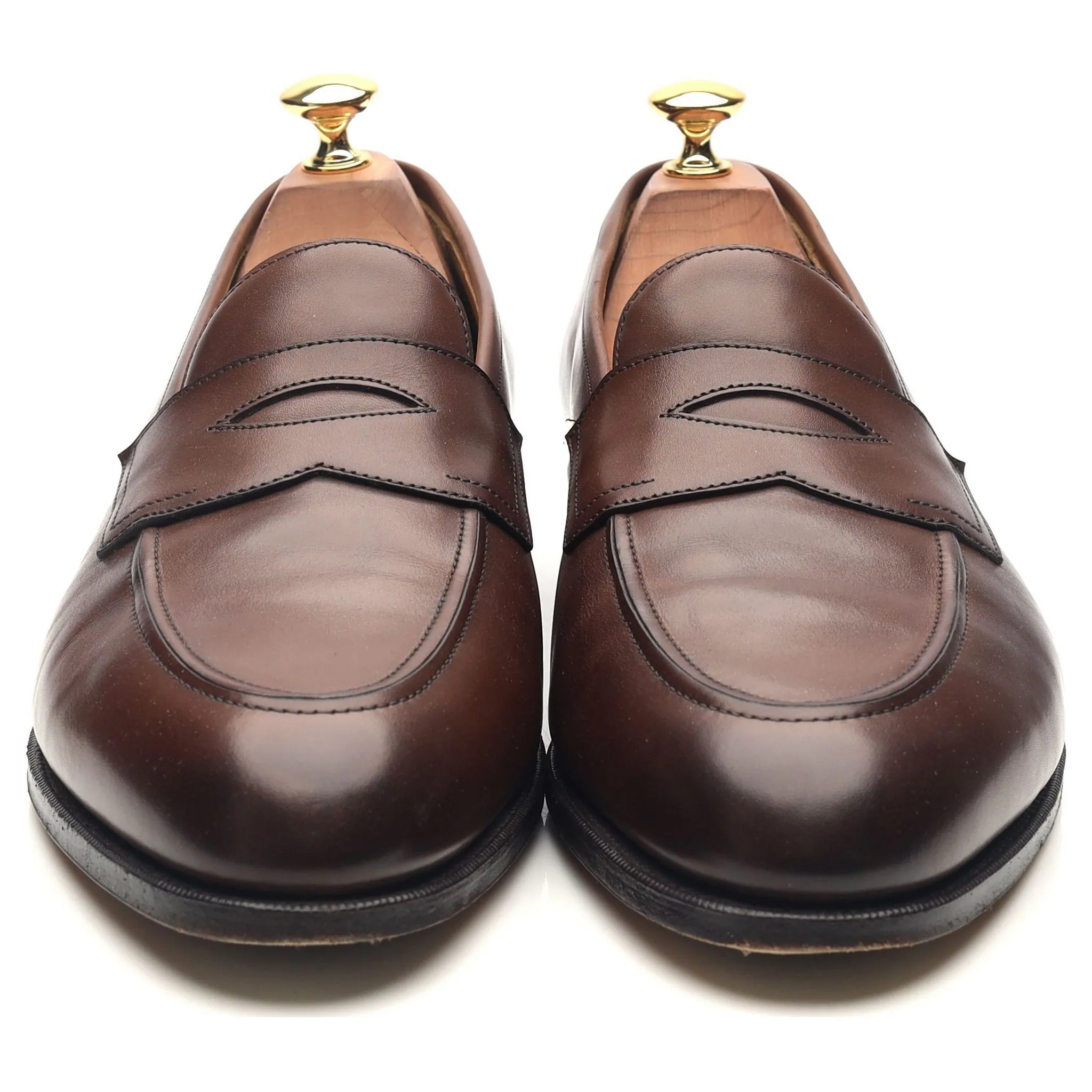 'Piccadilly' Dark Brown Leather Loafers UK 9.5 E