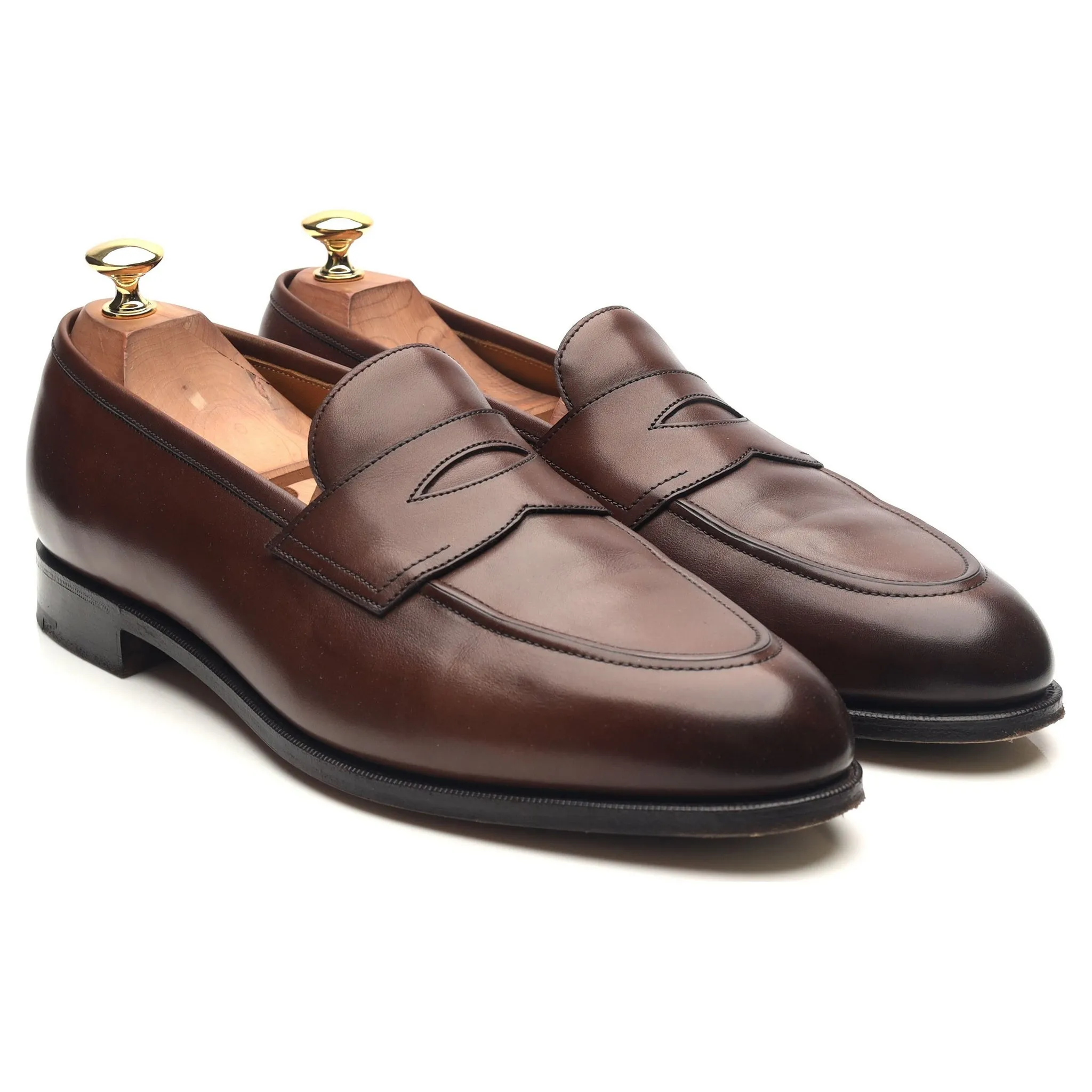 'Piccadilly' Dark Brown Leather Loafers UK 9.5 E