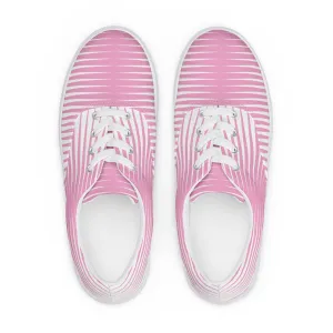 Pink Wedges Women’s lace-up canvas shoes