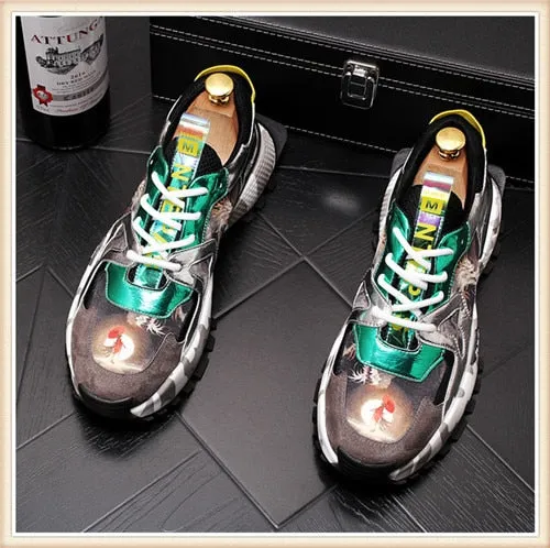 Printed Men Sneakers Fashion Comfortable Shoes