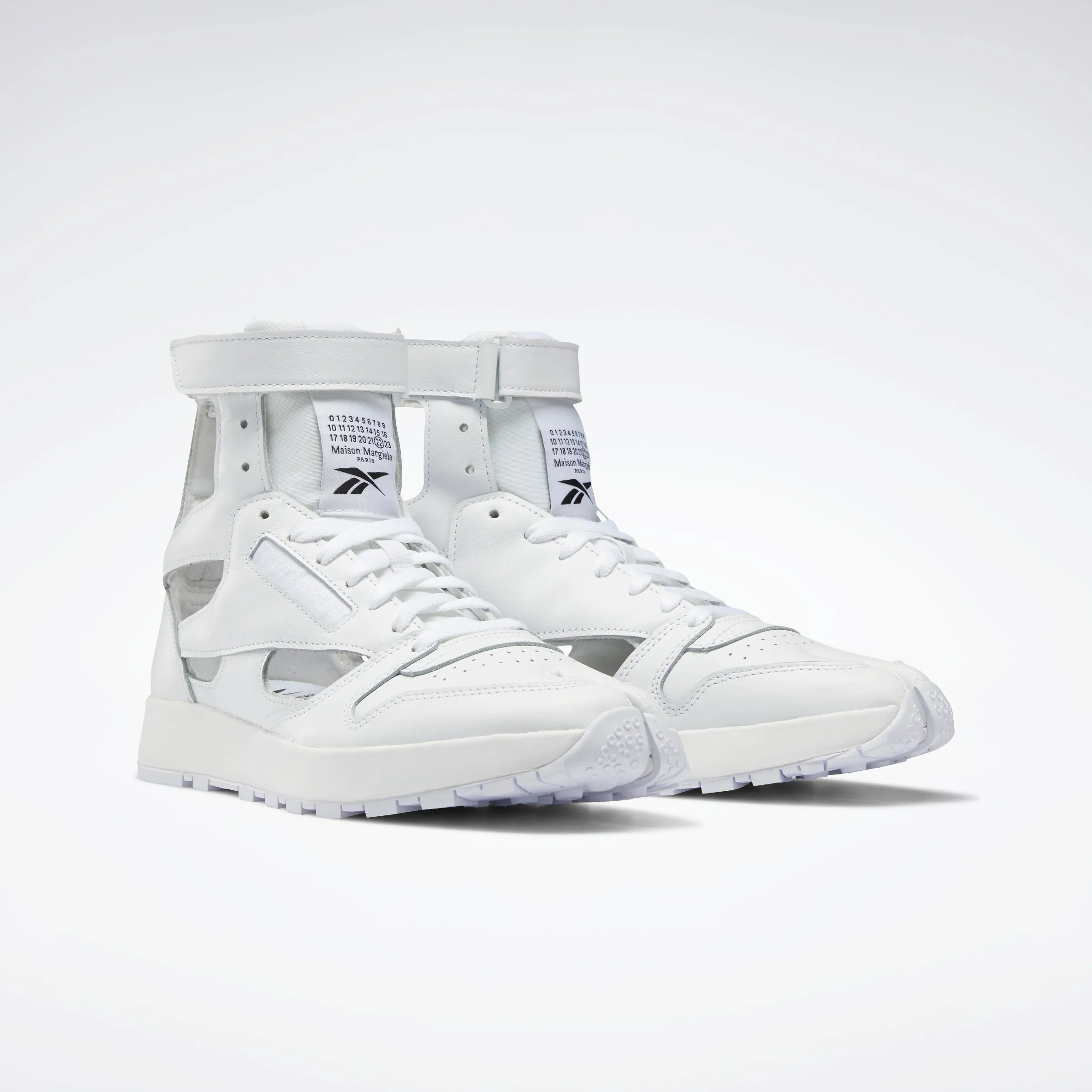 Reebok Footwear Men Maison Margiela Classic Leather Tabi High Shoes White/Black/White