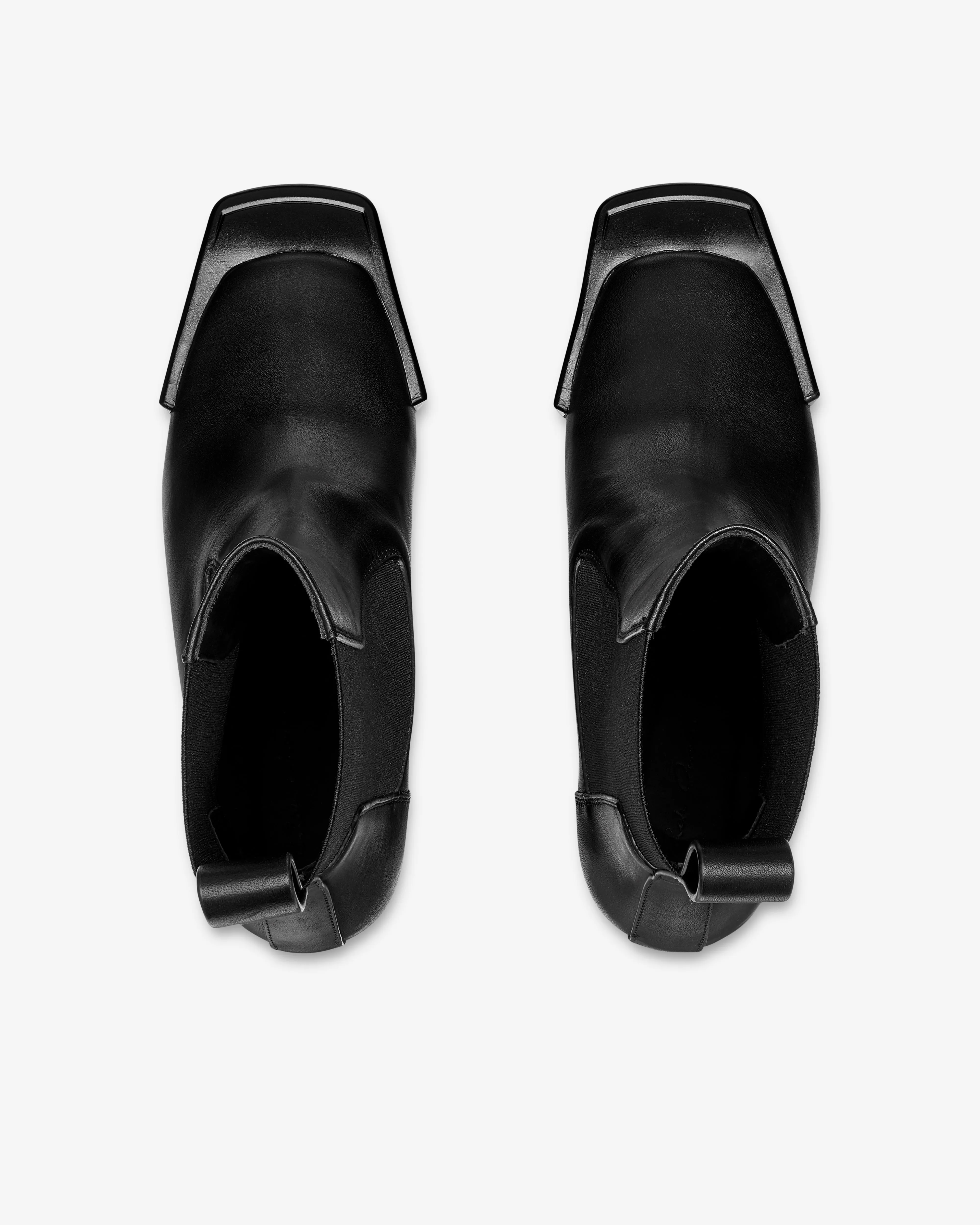 Rick Owens - Women's Grilled Wedge Beatle Chelsea Boots - (Black)