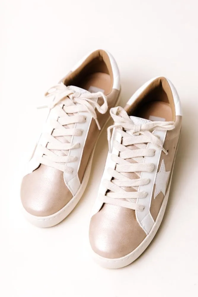 Rose Gold Star Sneakers