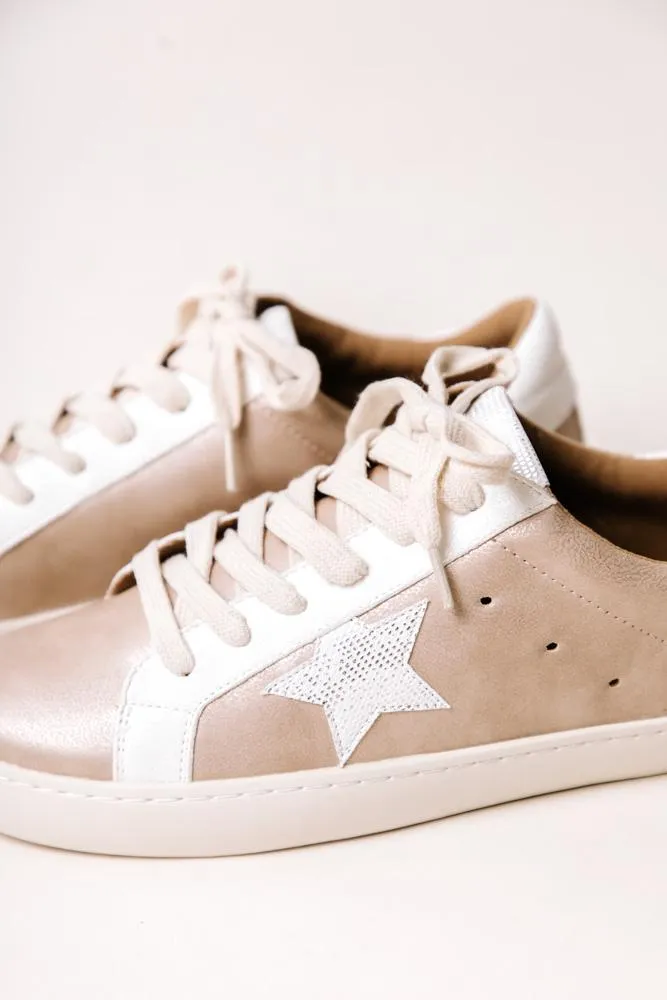 Rose Gold Star Sneakers