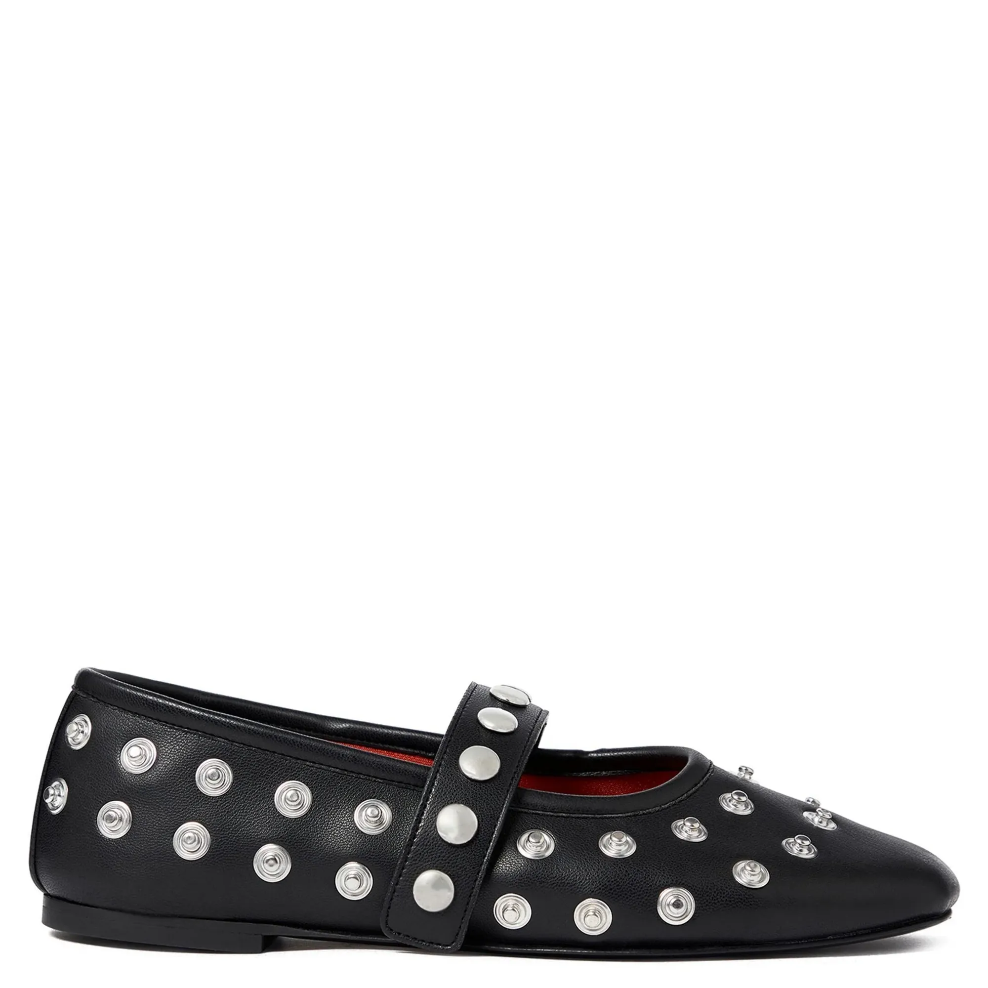 Ryder Popper-Studded Ballet Flats