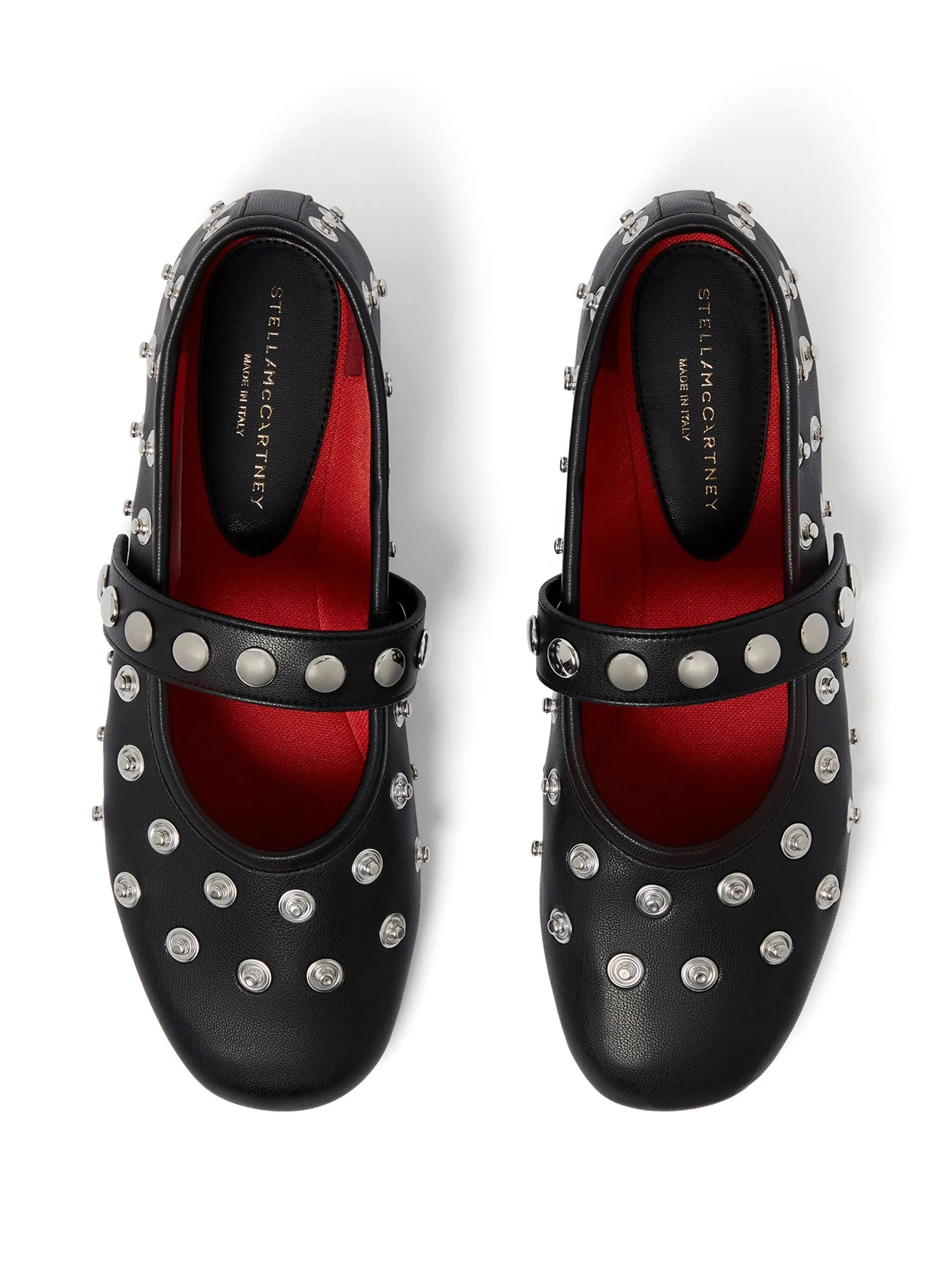 Ryder Popper-Studded Ballet Flats