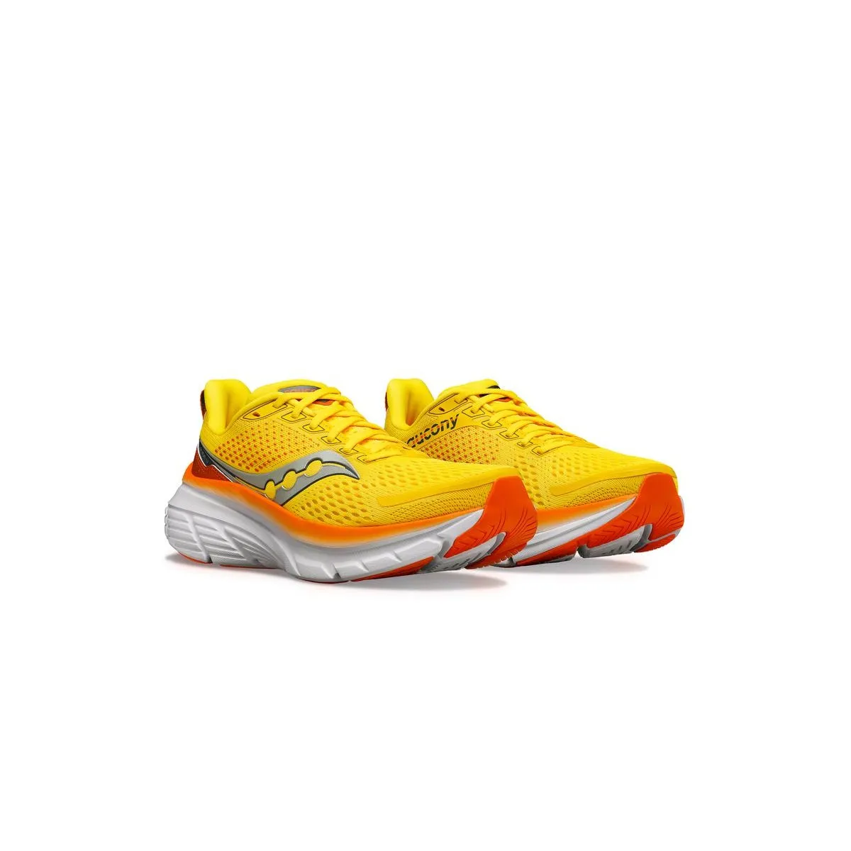 Saucony Guide 17 Yellow Red Sneakers SS24