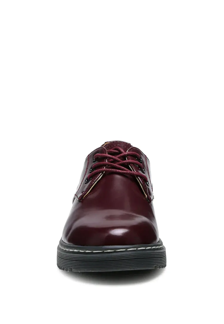 Shanks Oxford Patent Pu Shoes