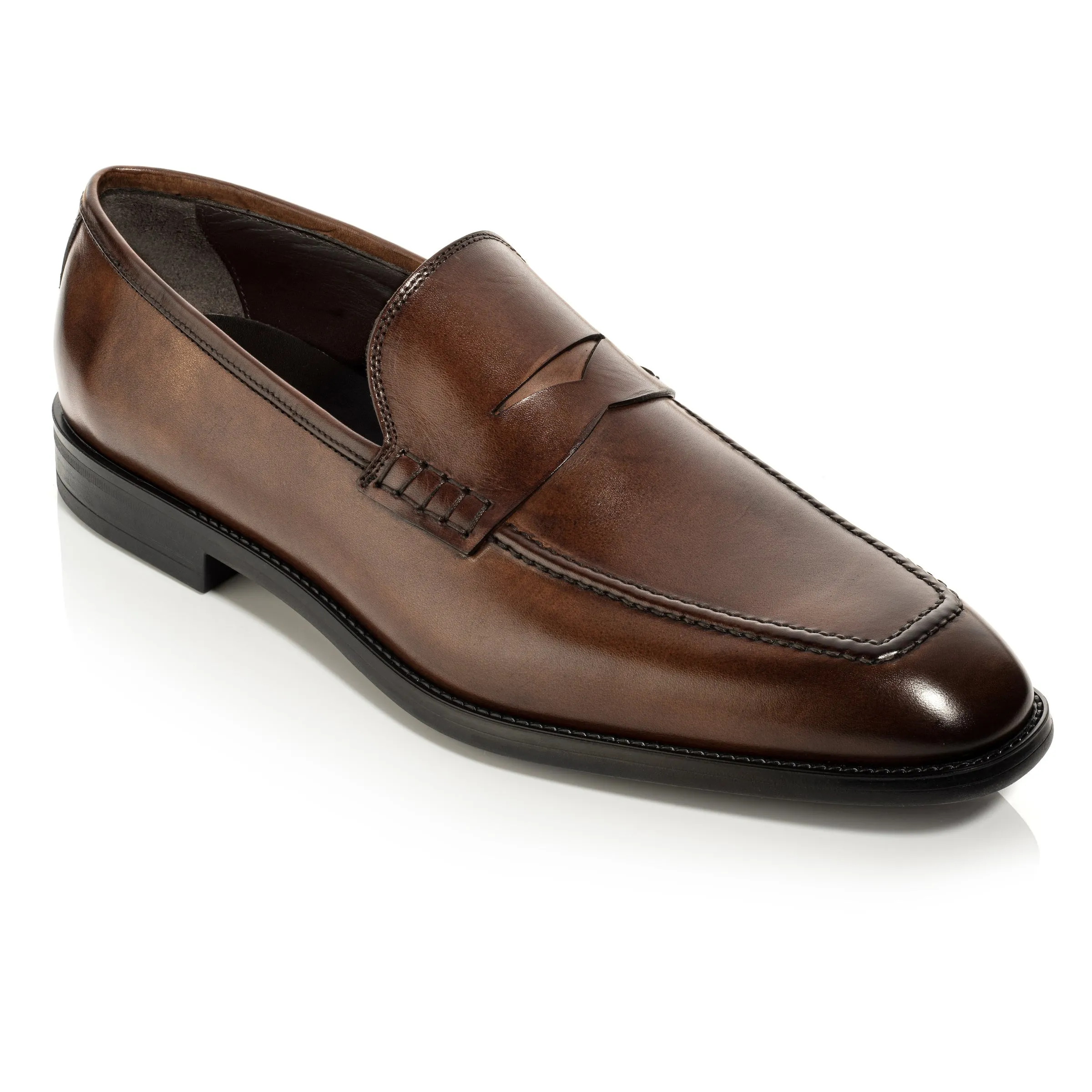 Sicily Burnished Brown Calf Slip On