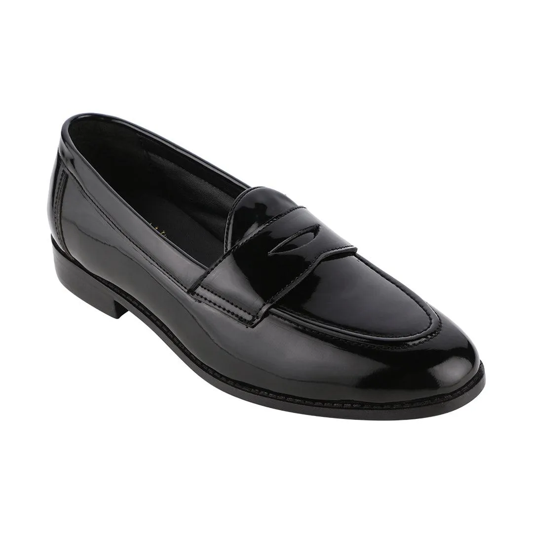 Siena Timeless Patent Black Classic Penny Loafers