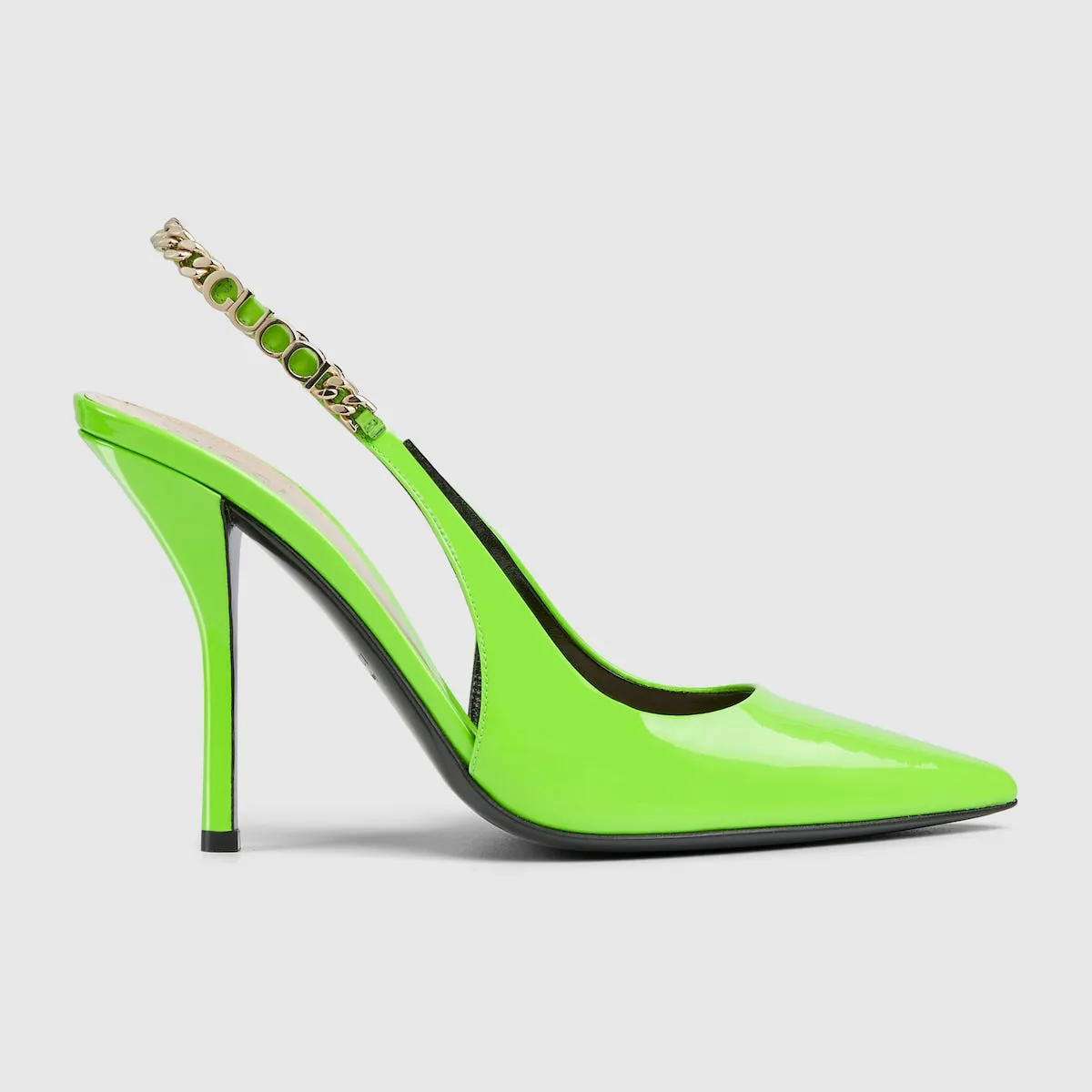 Signoria elastic slingback pump