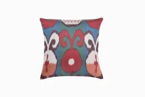 Silk Ikat square cushion Ref 9