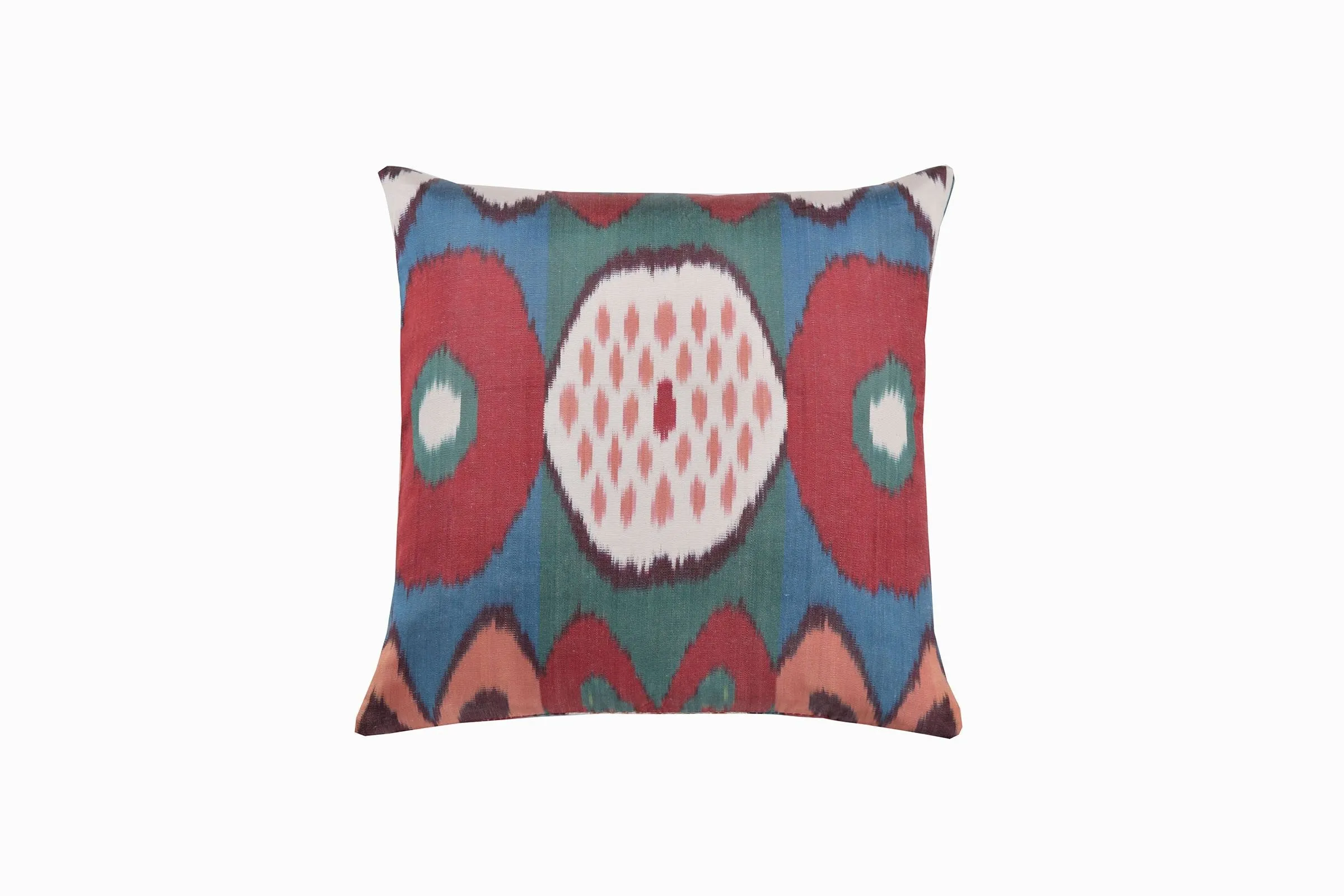 Silk Ikat square cushion Ref 9