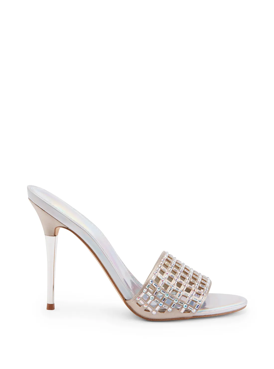 Silver Mably Crystal High Heels