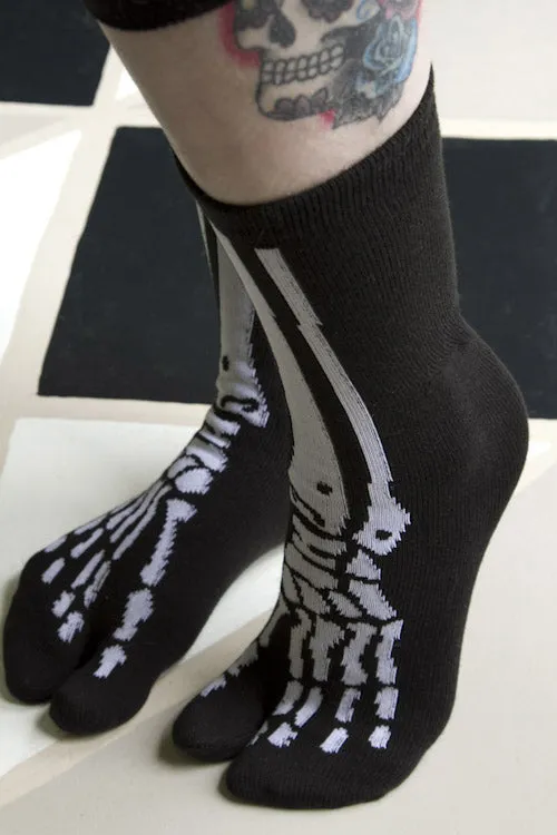 Skeleton Tabi Socks