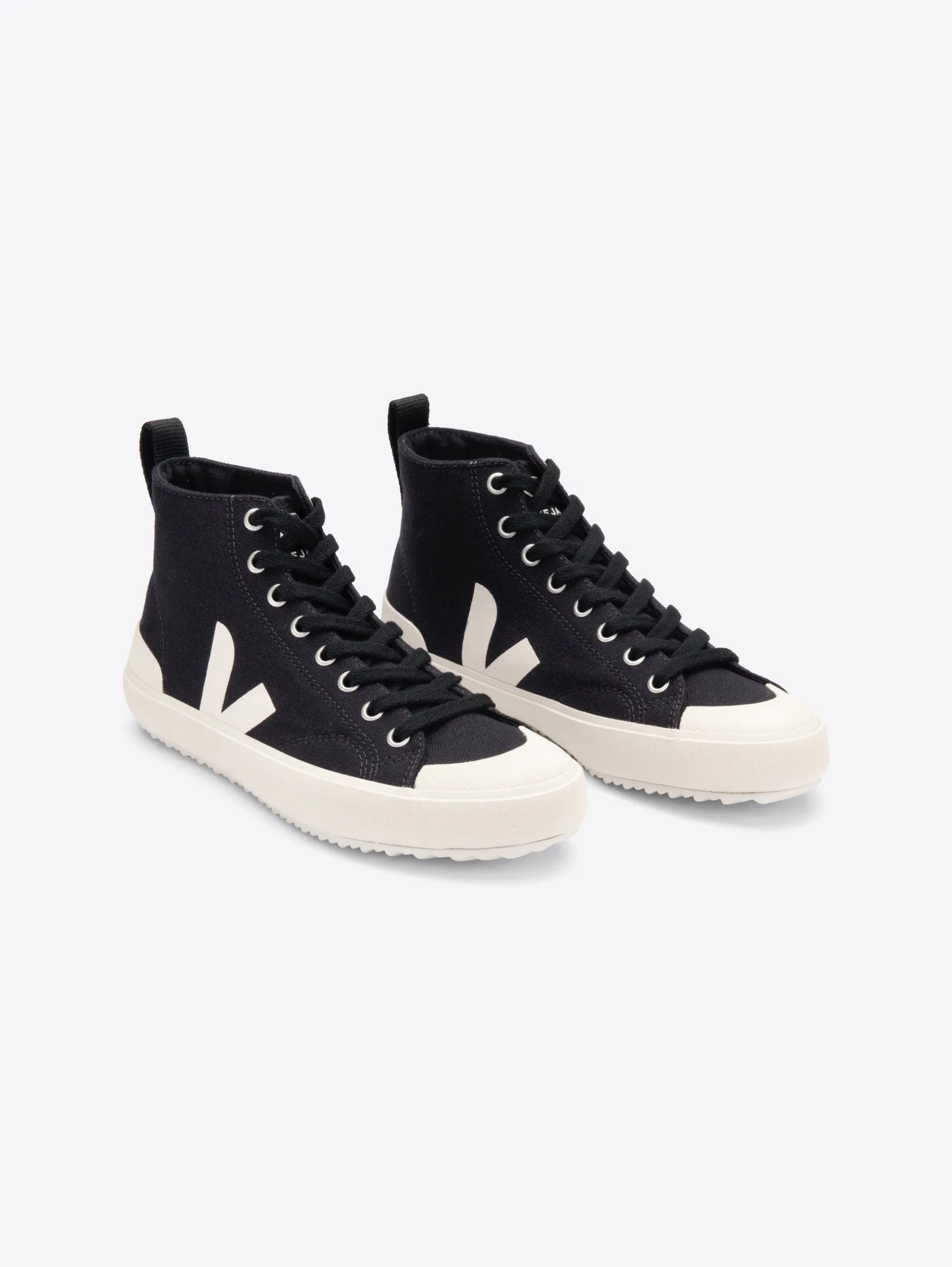 Sneakers Alte da Uomo in Cotone Organico Black