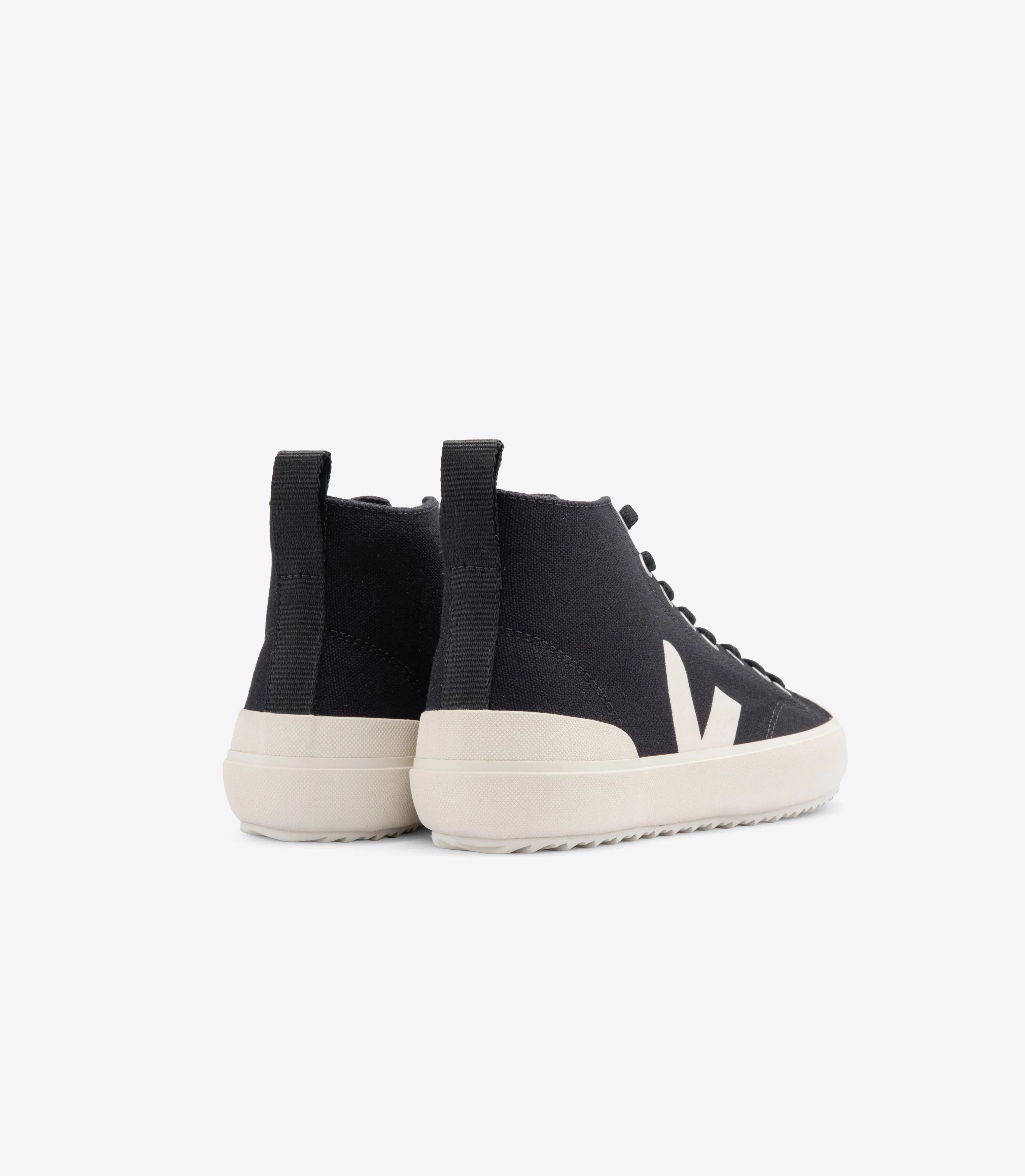 Sneakers Alte in Cotone Organico Black