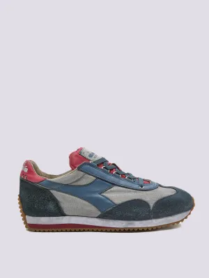 SNEAKERS EQUIPE H DIRTY STONE WASH EVO GRIGIO E BLU