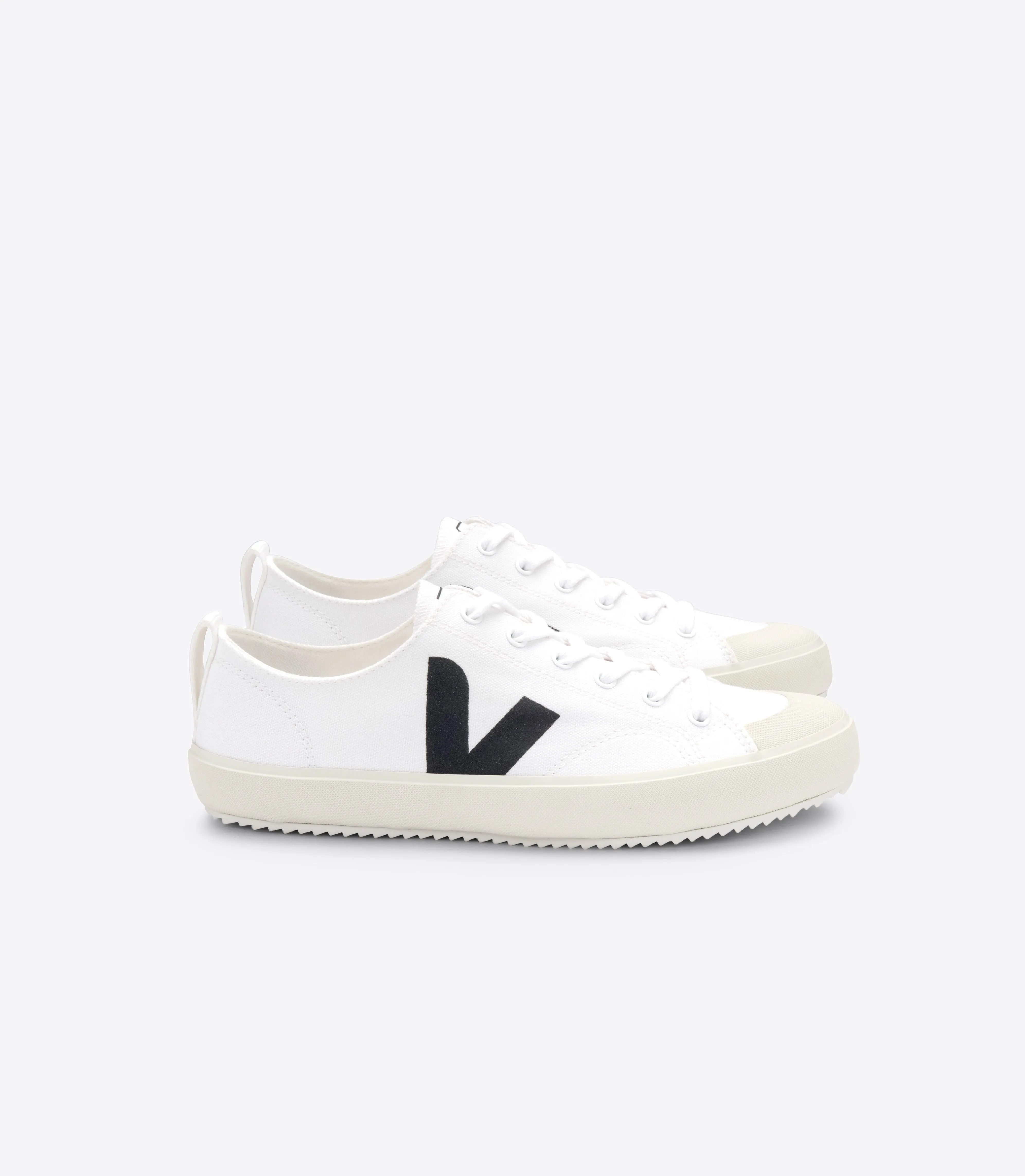 Sneakers in Cotone Organico da Uomo White Black