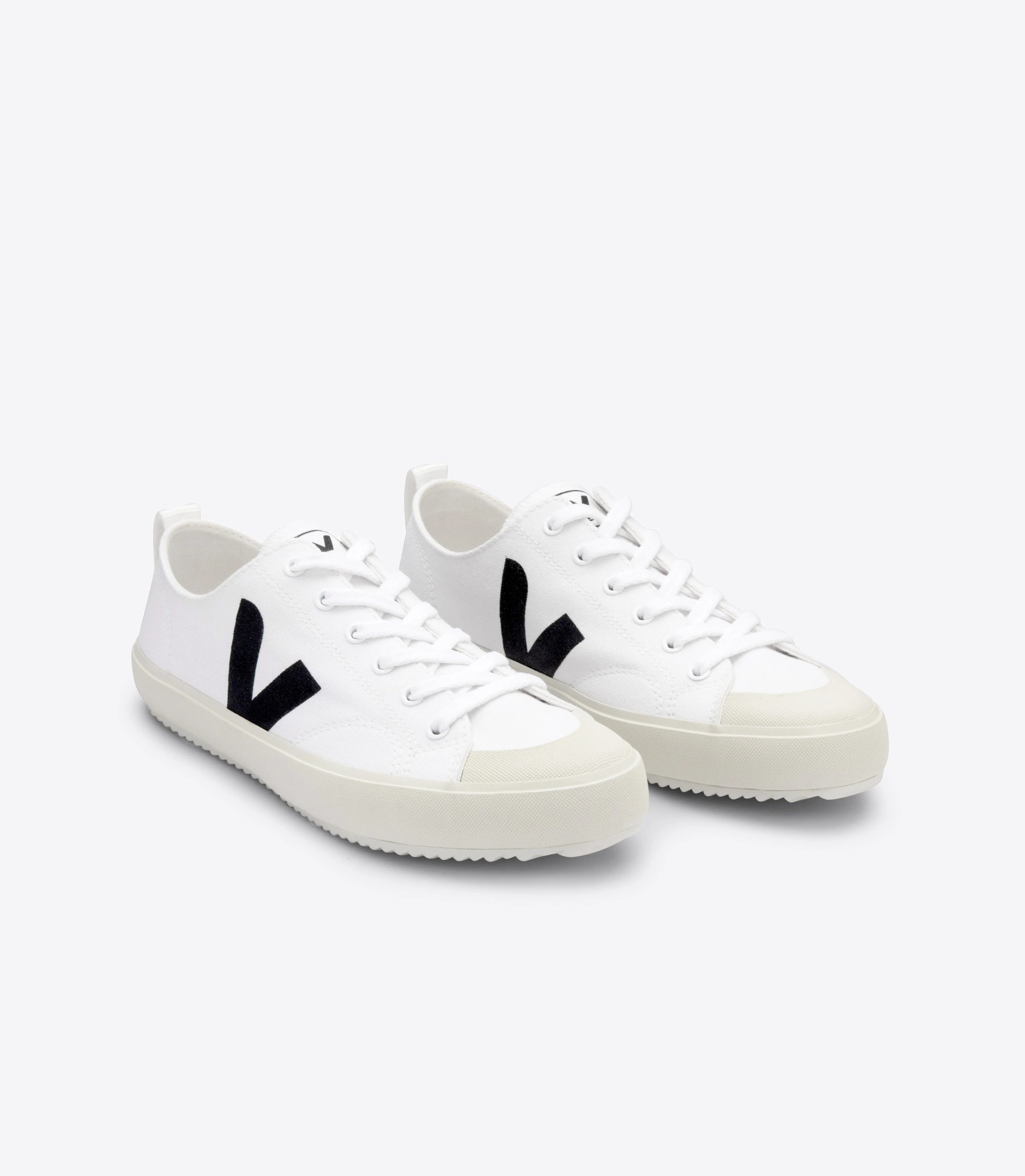 Sneakers in Cotone Organico da Uomo White Black