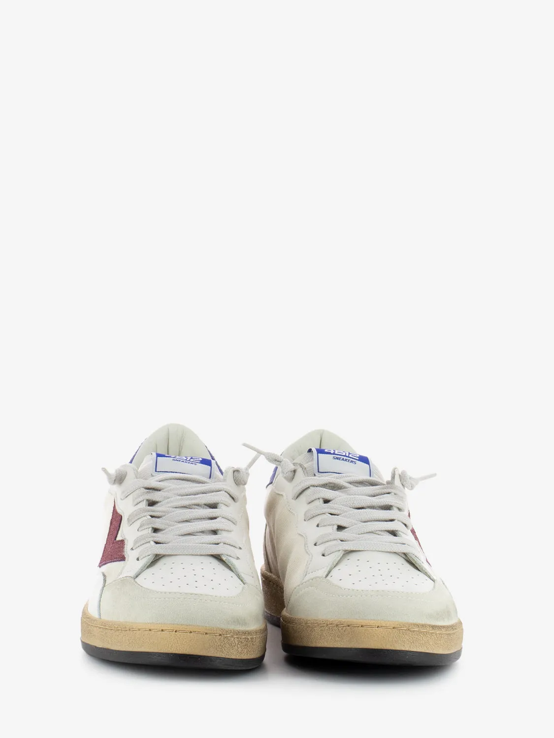 Sneakers Play New canvas bianco / bluette / rosso